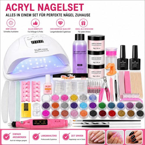Acryl nagelset gelnägel set - nagelset,