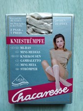 Chacaresse Damen Fein Kniestrümpfe, 20 DEN, Avorio, 2 Paar Einheitsgröße, Nr. 47