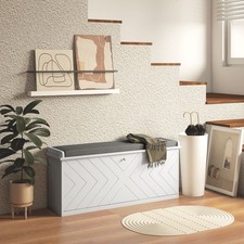 Gepolsterte Schuhbank mit