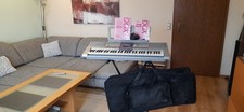 Yamaha PSR 295 Keyboard Silber Inkl. Ständer und Tasche. Sehr Guter Zustand.
