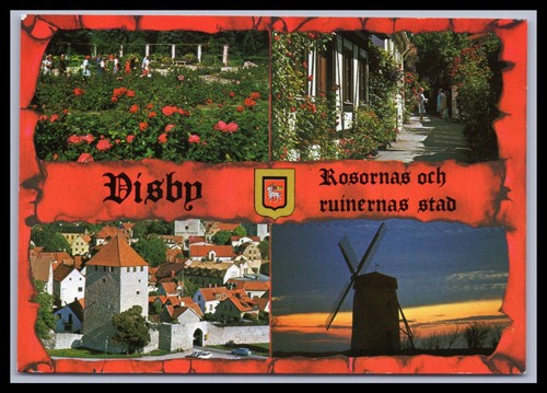 Ansichtskarte visby schweden - ansichtskarte,