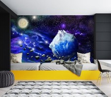 3D Blau Planet H4007 Tapete