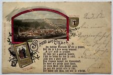 AK Gruß aus Elzach 1901 Bahnpost Stempel Denzling Emmendingen