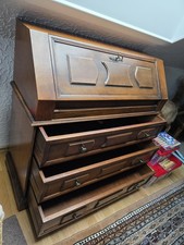Sekretär EICHE Rustikal Holz