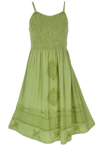 Besticktes boho sommerkleid - besticktes,