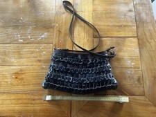 Damen Handtasche Octopus schwarz Leder