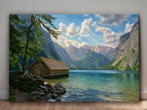 Leinwandbild königssee - leinwandbild,