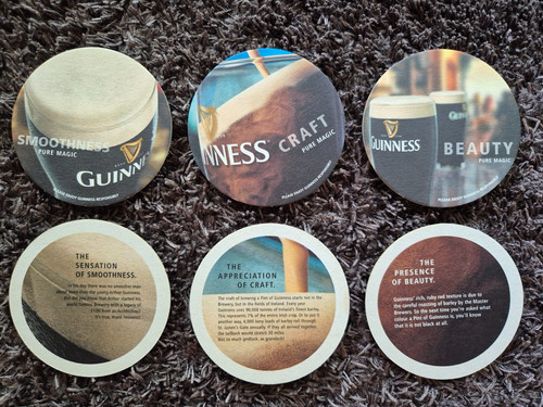Guinness bierdeckel 3 beer - bierdeckel,