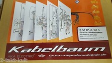 Simson S51B1-3 S51B2-4 Kabelbaum mit Schaltplänen Bunt Basis Ausführung. 