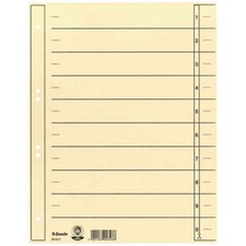 ESSELTE Trennblätter 621017 A4 chamois 230g 100 Stück