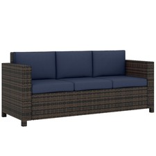 Outsunny Rattan 3-Sitzer Sofa