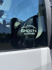 Ghost II Alarmierte Fenster Sicherheit x 2 Vinyl Aufkleber Abschreckung Auto Van Camper NEU