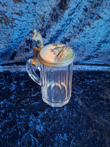 Bierkrug glas geschliffen - bierkrug,