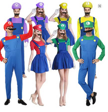 Spiel Marios Super Luigi Brothers Uniform Set Cosplay Kostüme Lustige Anime Erwa