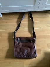 Sansibar Leder Umhängetasche Braun