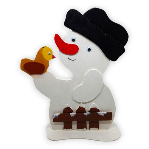 Schneemann holz sperrholz - schneemann,
