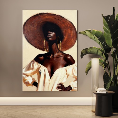 Afrikanische frau mit hut - afrikanische,