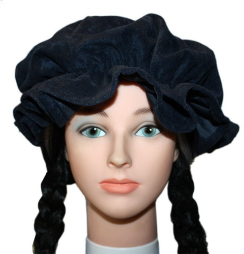 Haube blau mittelalter - haube,