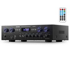 Donner MAMP5 Bluetooth Audio-Leistungsverstärker 440 W | 4-Kanal HiFi-Receiver