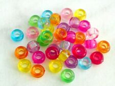 50x Acryl Großlochperlen 9mm