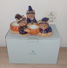 * Org. Partylite P7345 Teelichthalter Zauberkätzchen mit OVP neuwertig Rarität *
