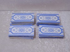 16 x antike Jugendstil Design Keramik Fliese Kachel Bordüre - Vintage um 1900