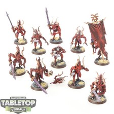 Blades of Khorne - 10 Bloodletters - bemalt