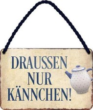 Blechschild Lustiger Kaffee