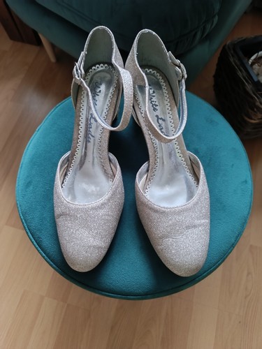 Schuhe white lady glitzer - white,