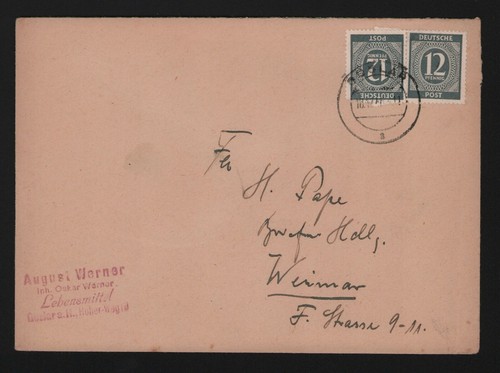 Goslar briefumschlag 1947 - briefumschlag,