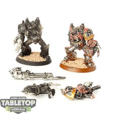 Chaos Space Marines - 2 Kyborgs - bemalt