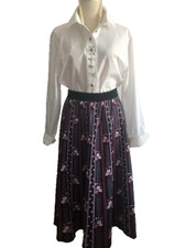 Landhaus Bluse in Weiss  Gr