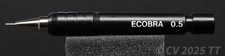 Ecobra 0,5 mm Druckbleistift kurz mit Gewinde für Zirkel, technisches Zeichnen