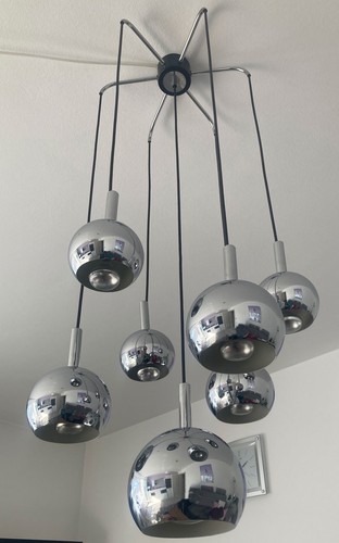 Chromkugel kaskaden lampe - kaskaden-lampe, |