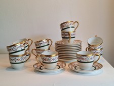 Set 12 x Mokka Kaffee Tasse Limoges Frankreich___________rare valuable porcelain