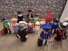 Playmobil  History um 1900 Bahnhof  Figuren Reisende Custom