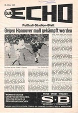 Fussball-Programmheft   74/75   Liga    DjK Gütersloh - Hannover 96
