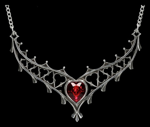 Halskette gothic herz - herz,