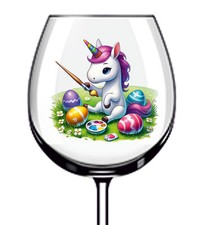 12x bunte Ostern Einhorn Vinyl