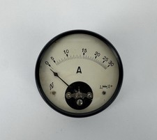 40er Jahre Aufbau Messgerät - Metallgehäuse - Neuberger Amperemeter - 0 - 30 A