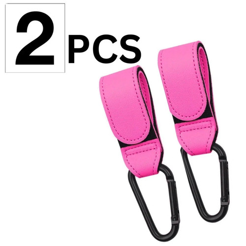 Leder buggy clips - 2x,