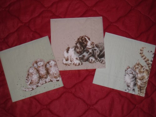 Servietten set tiere - 3,