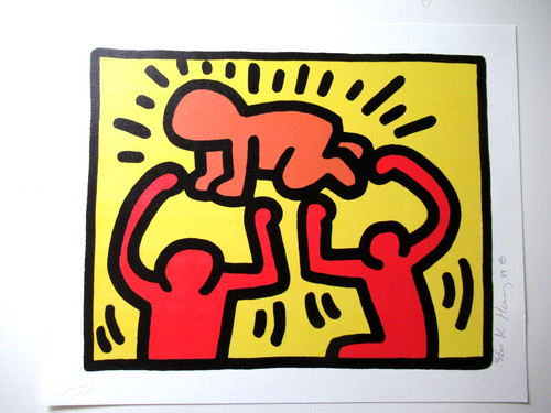 Keith haring aus pop - haring:,