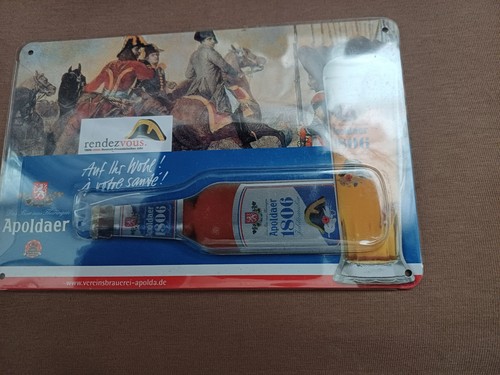 Blechschild apoldaer 1806 - blechschild,