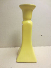 Kerzenhalter, Kerzenleuchter, Kerzenständer, Tafel Leuchter, Keramik, gelb 19 cm