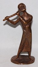 Bronzefigur, Josef Fischedick, Flötenspieler, Musiker, Bronze, Figur, Skulptur
