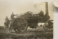 altes Foto Dampfpflügen