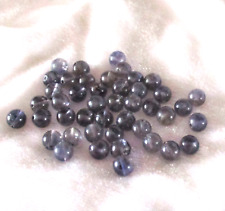 Edelstein  ~ Iolit ~ Cordierit ~ 5 Kugeln ~ Beads ~ Creativ gestalten