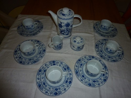 Kaffeeservice zwiebelmuster - kaffeeservice,
