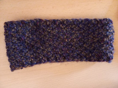 Stirnband handgestrickt tweed - handgestrickt,